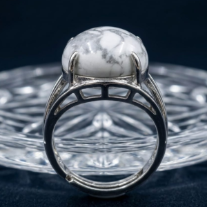 Snow Veil Howlite Ring