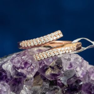 Rosé Twist Pavé Band Ring