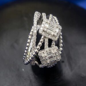 Luxe Twin Halo Wrap Ring