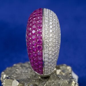 Ruby Frost Pavé Band Ring