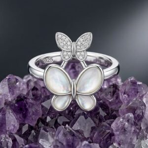 Butterfly Pearl Ring
