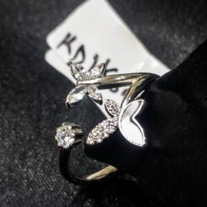 Open Butterfly Diamond Ring
