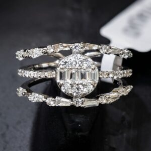 Baguette Circle Diamond Ring