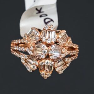 Floral Cluster Stone Ring