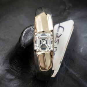 Imperial Asscher Cut Gents Ring