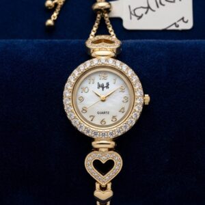 Golden Heart Bracelet Watch