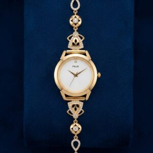 Golden Designer Chain Bracelet Watch