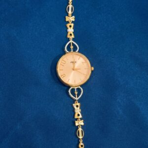 Golden Heart Chain Bracelet Watch