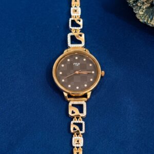 Golden Black Dial Designer Watch