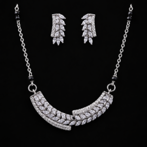 Majestic Marquise Crystal Leaf Collar Set