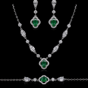Imperial Emerald & Marquise Crystal Suite