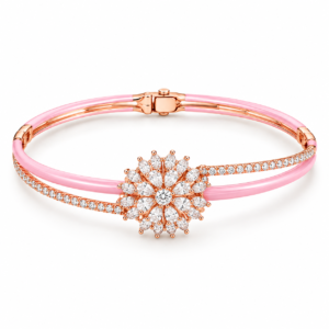 Rose Gold Blossom Diamond Bracelet