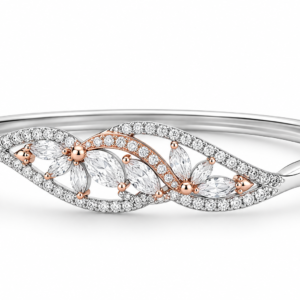 Luxury Wave Diamond Silver Bracelet