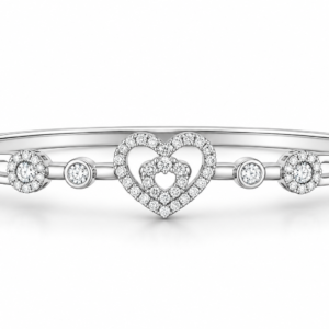 Crystal Heart Charm Bracelet