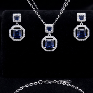 Blue Sapphire Jewellery Set
