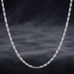 Ribbed Bar Link Chain