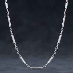 Textured Rectangle Link Chain