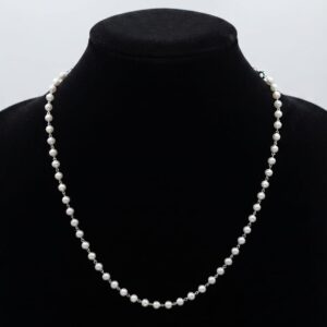 Delicate Pearl Station Necklace
