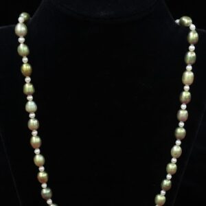 Olive Green Pearl Necklace