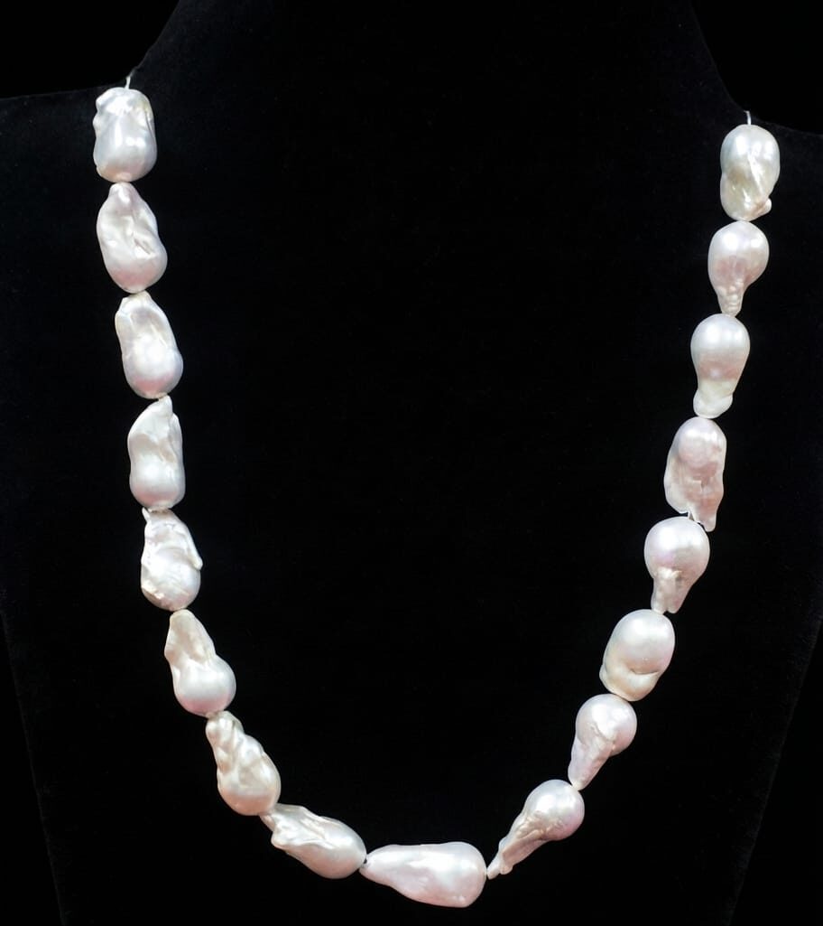 Baroque Pearl Statement Necklace
