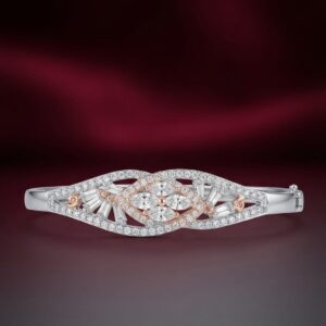 Rose Gold Infinity Diamond Bracelet