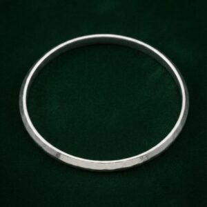 Men's Matte Brushed Silver Kada