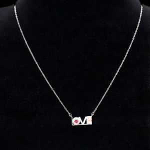 Love Bar Pendant Necklace