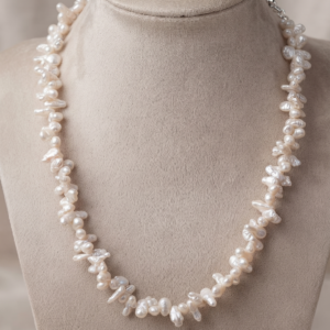 Luminous Baroque Pearl Statement Necklace
