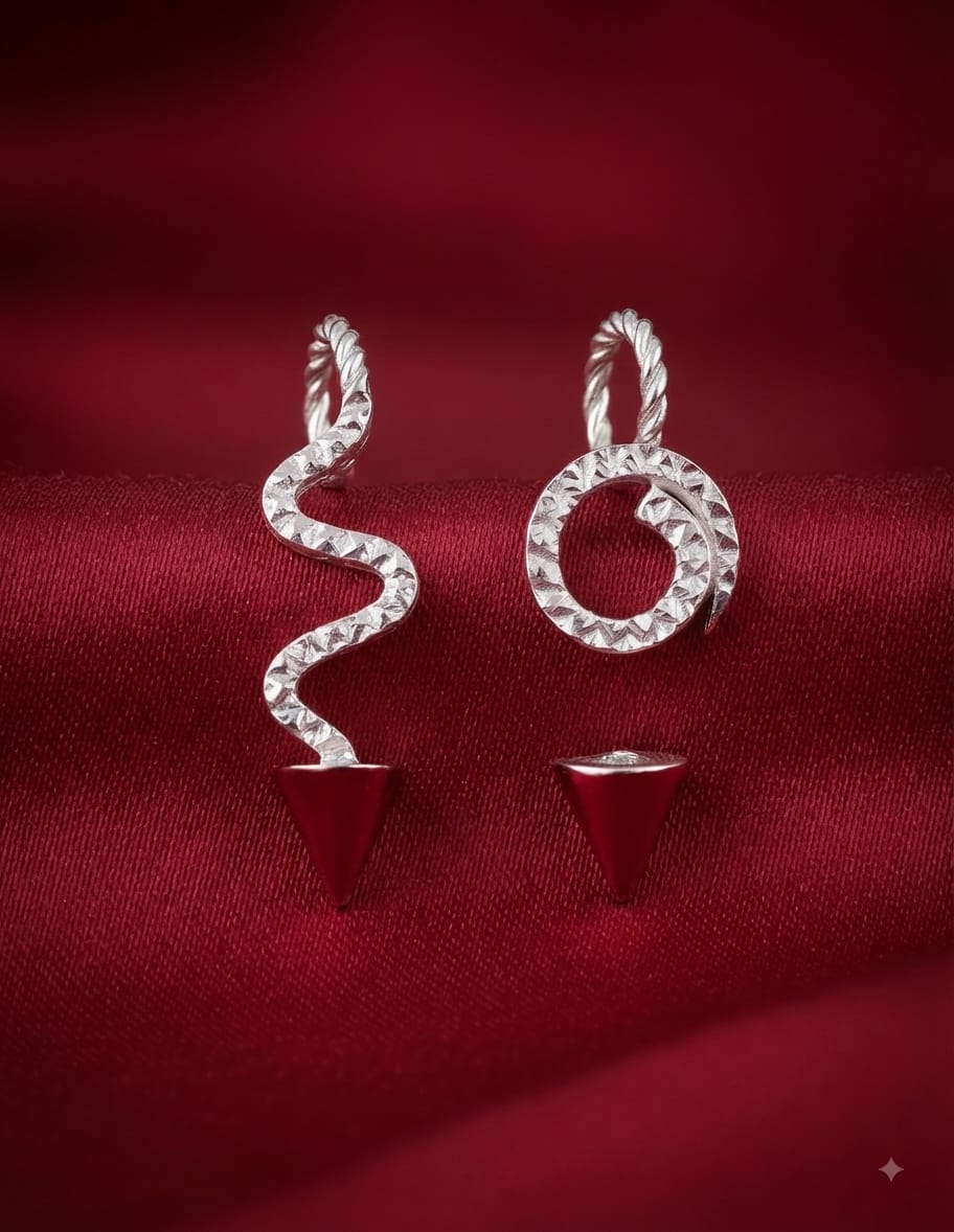 Silver Sheshnag Kundal and Divine Ornaments