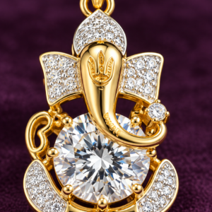 Gold-Plated Lord Ganesha Pendant