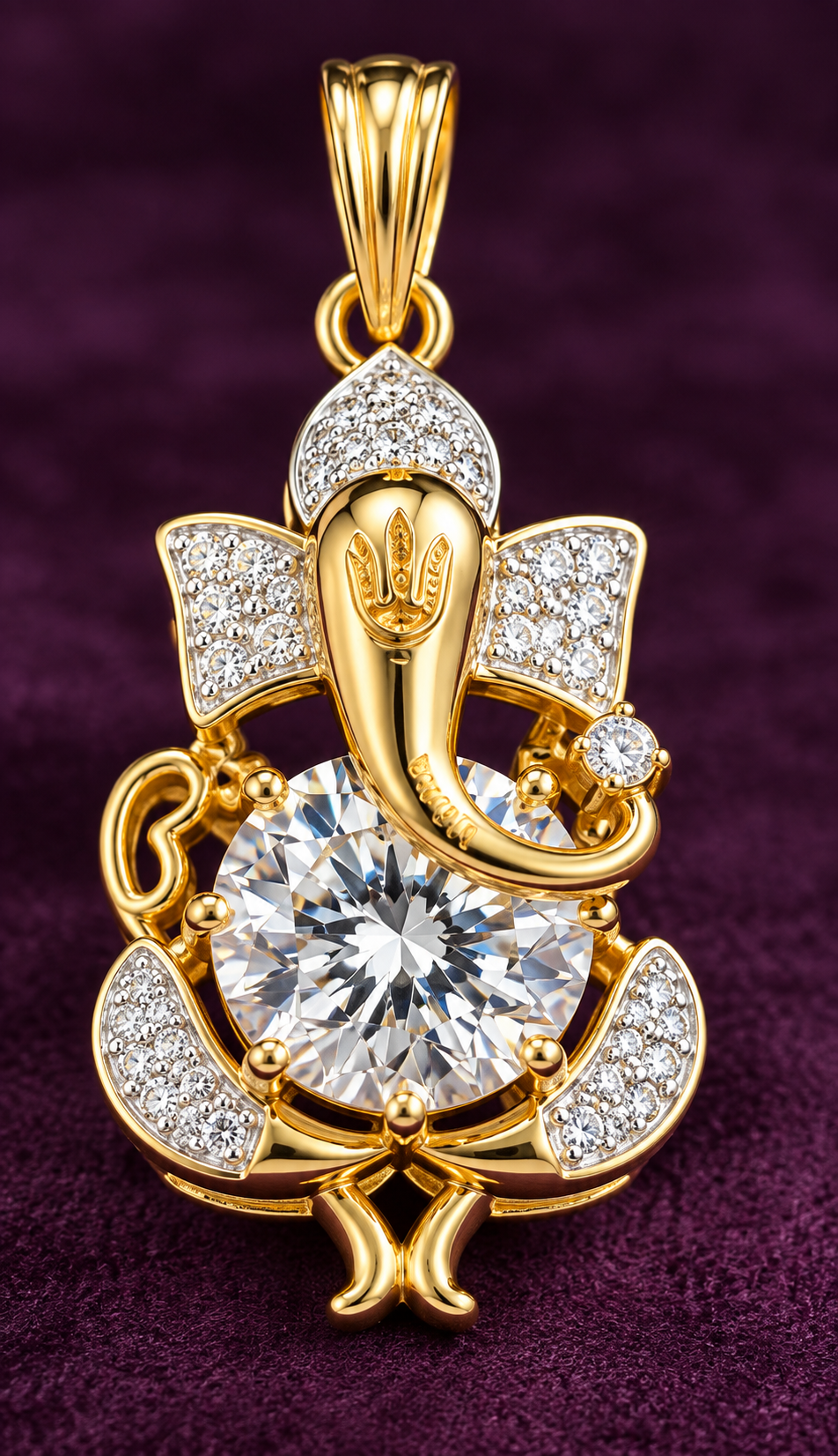 Gold-Plated Lord Ganesha Pendant